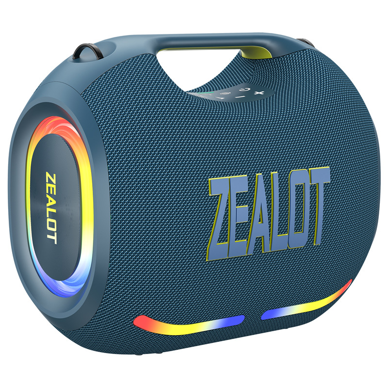 ZE01 altavoz portátil Bluetooth al aire libre impermeable de alta potencia con micrófono K canción audio de graves familiares
