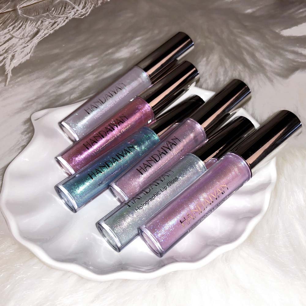 Cross-border Pearlescent Lip Gloss Mermaid HANDAIYAN Long-lasting Moisturizing, Dazzling Bright and Polarized Lip gloss Lip Gloss undefined