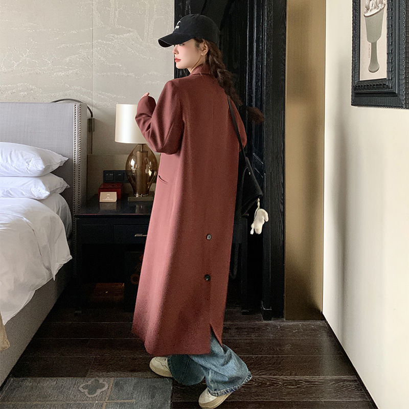 长款西装风衣外套女2025秋季新款今年流行爆款设计感超火休闲大衣|undefined