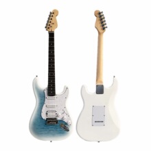 电吉他工厂雪夜渐变紫冰花单单双高颜值电吉他代发批发