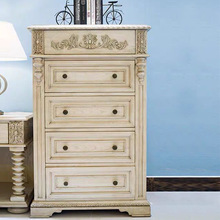 美式法式白蜡木实木斗柜复古收纳客厅卧室多斗储物整装墙边柜家具