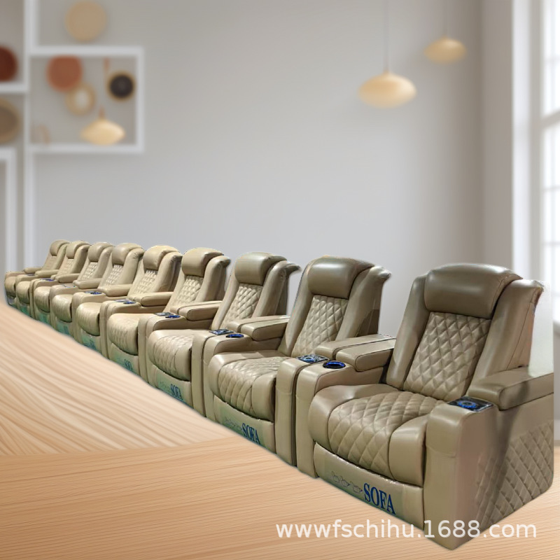 Red Tiger First Class Space Sofa Cabin Home Theater Electric Function Sofa Chair Luxury Business Single Sofa Seat