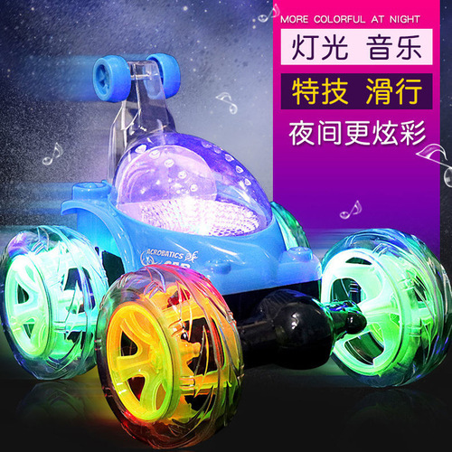 Children's large remote control car rolling stunt car toy wireless charging remote control car dump truck boy off-road