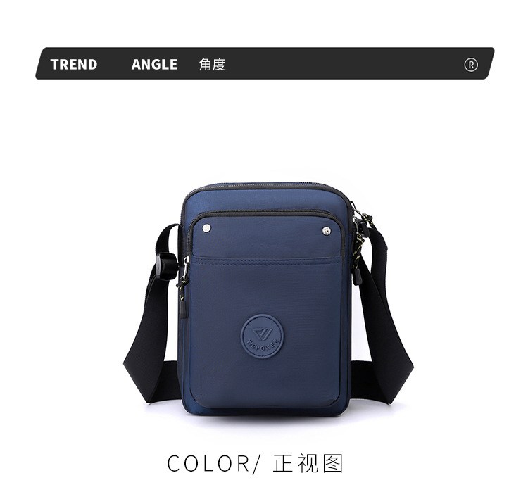 The new cross-border travel crossbody men's bag trend, single-shoulder bag, large-capacity casual men's single-shoulder small cross bag undefined