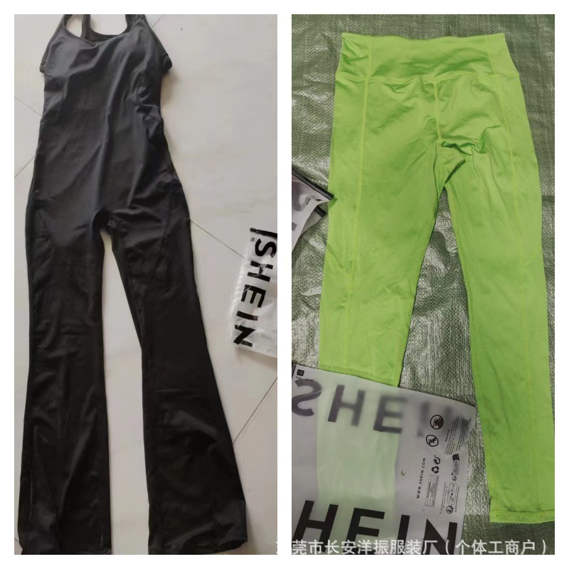 Comercio exterior Shein marca yoga fitness elástico rápido secado pantalones deportivos para correr entrenamiento transpirables pantalones de yoga