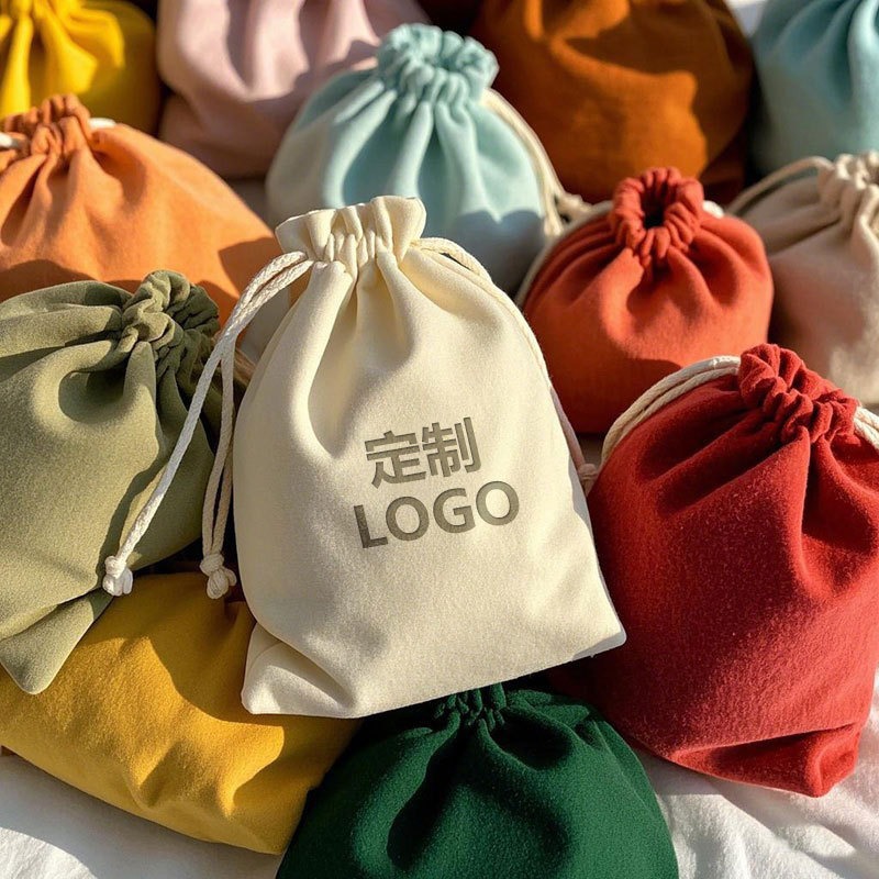 Bolsas de tela de terciopelo, bolsas de tela de terciopelo cerradas, joyas, bolsas de tela de terciopelo de alta calidad, cuerdas coreanas
