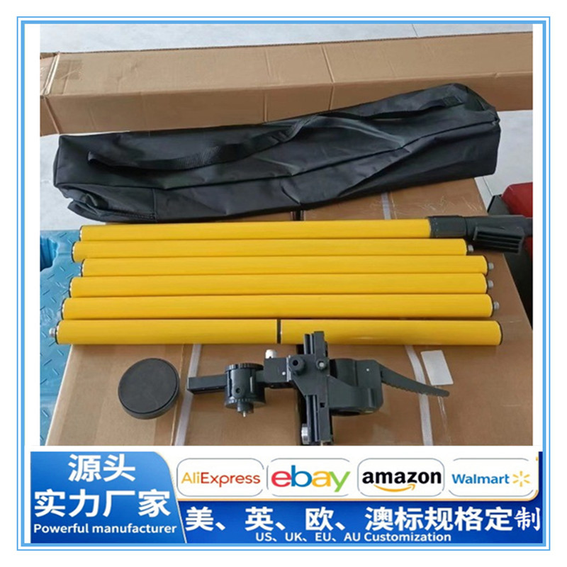 水平仪4米支撑杆铝合金吊顶支架红外线可调升降贴墙仪伸缩杆