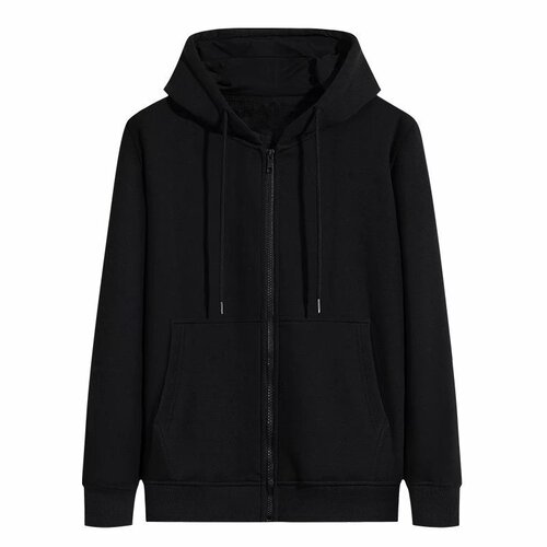 Stylish and trendy men's hoodie sweatshirt for spring and autumn, unisex, loose and versatile, zippered, for young men