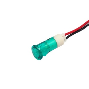 Factory Wholesale Power Supply with Wire Signal Light 12V Equipment Indicator Light 12mm Butterfly Snap Plastic Indicator Light