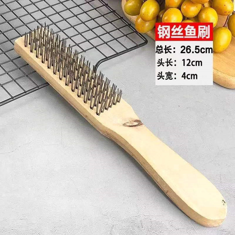 6 row steel wire fish scale Shaver scaler scaler scale removal tool fish killer scraping fish scale brush