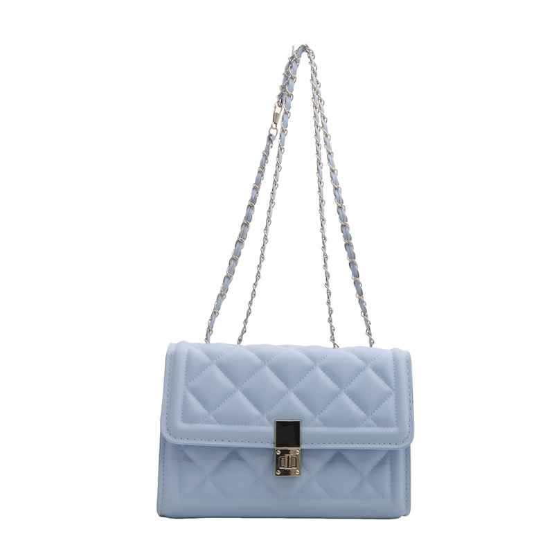 Borsa a tracolla trapuntata alla moda con catena per donna_voghion.com