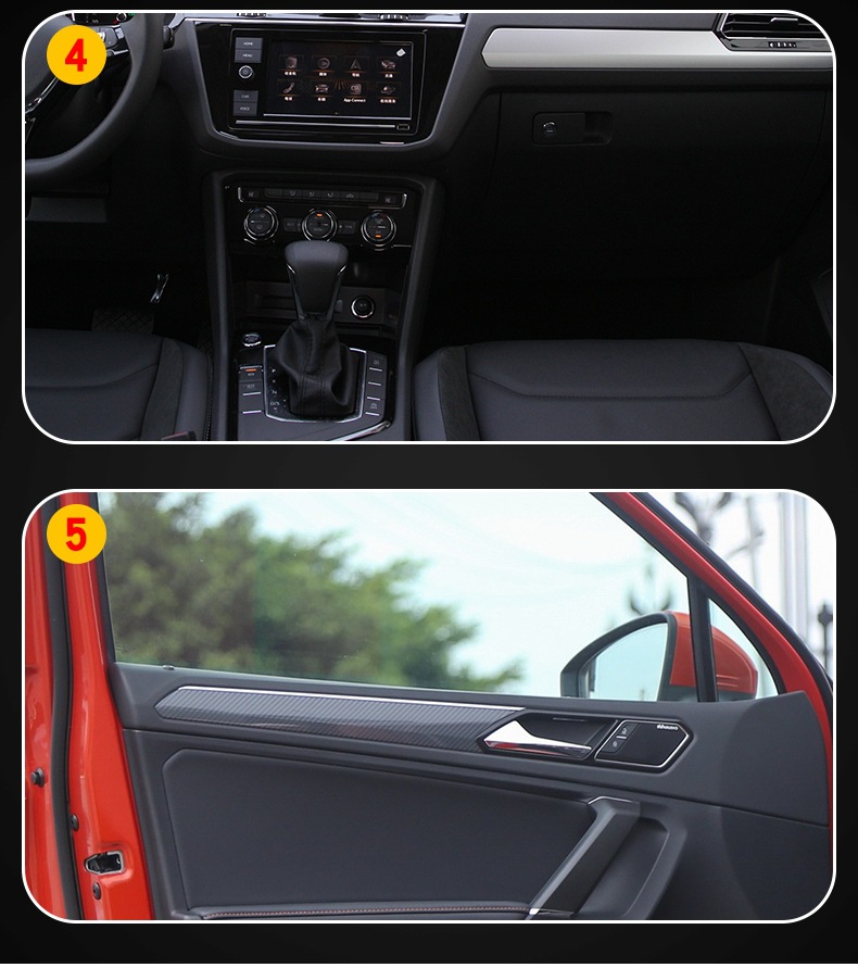 17-25 Volkswagen Tiguan L Special Screen Center Console Interior Film Car Modification Transparent Tpu Protective Film