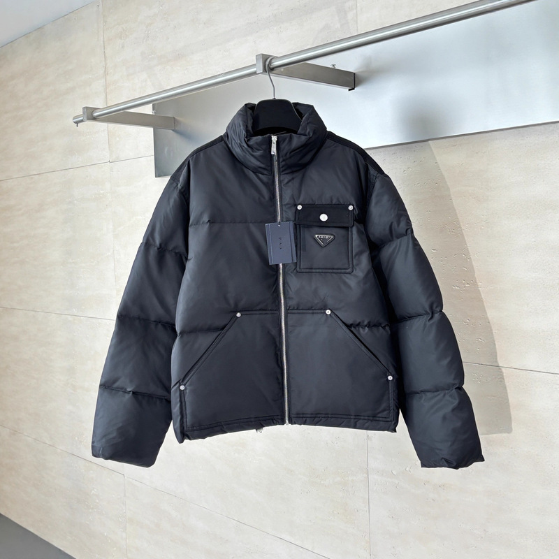 Cross-Border Popular High-Quality P Brand New Men's Stand Collar Patchwork down Jacket Fashion Versatile Cross-Border Popular High-Quality P Brand New Men's Stand Collar Patchwork down Jacket Fashion Versatile