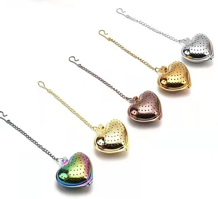 Daily Occasion Stainless Steel Material Solid Color Pattern Casual Style Casual Solid Color Stainless Steel Tea Filter 1 Piece