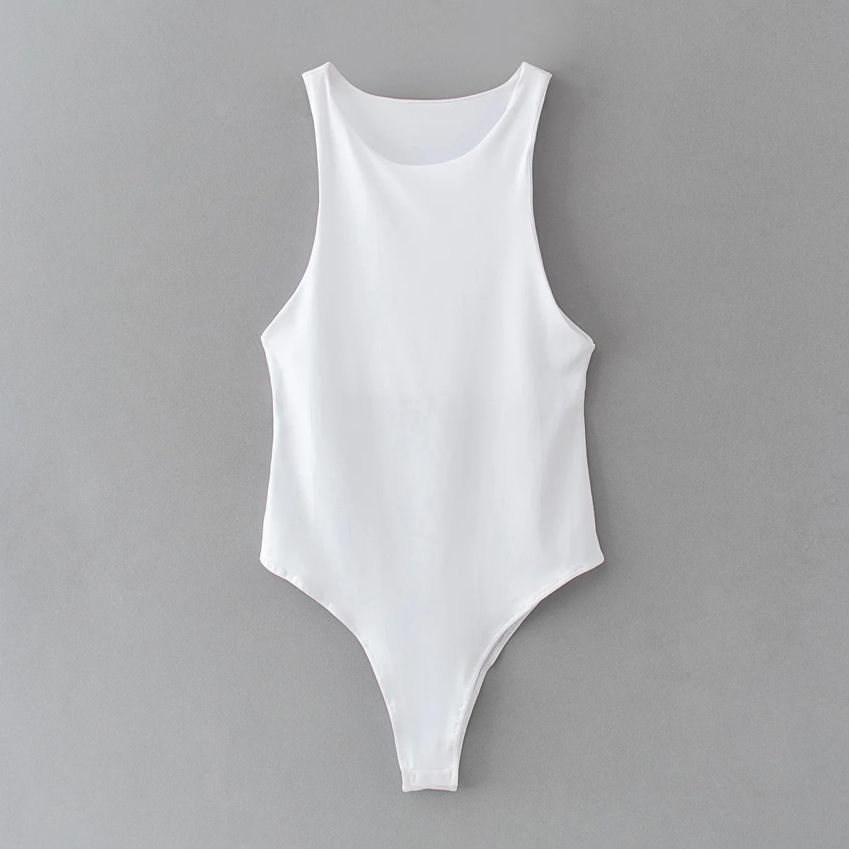 Mono ajustado sexy estilo europeo y americano de verano 2024 para mujer, sin mangas, moderno.