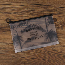 满版彩色印刷拉链袋 PVC加厚学生文件袋 黑色拉环自封袋定制