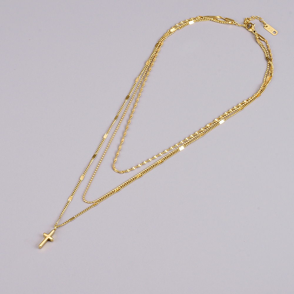 Minimalist Layered Necklace In Gold Delicate Chain Quiet Luxury_voghion.com