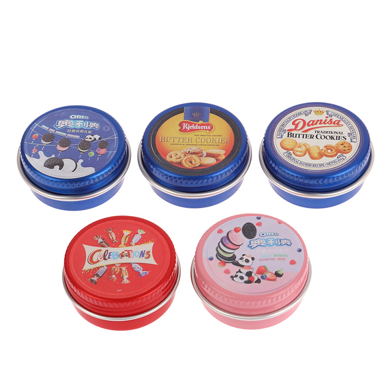 1:12 Dollhouse mini modelo de alimentos y jugar OB11 escena Decoración Accesorios caja galletas caramelo tarro miniatura se puede abrir