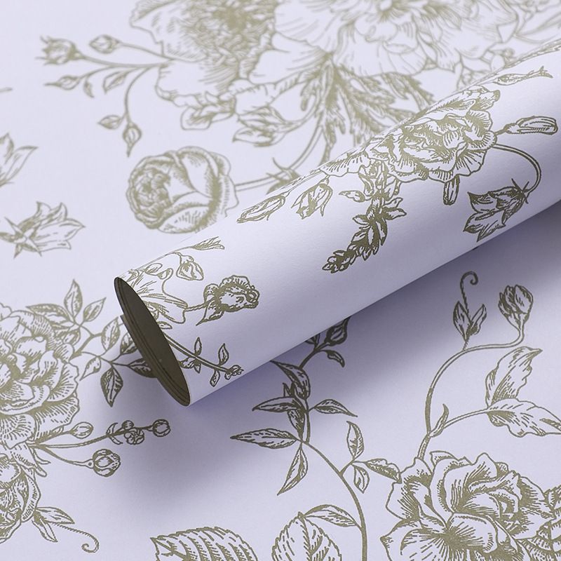 Flower Art Paper Verde 10 hojas (papel kraft) 38*50cm;10 hojas/paquete