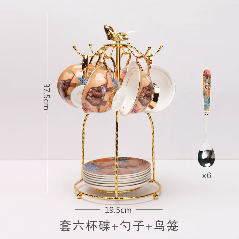 La Luz de lujo de porcelana británica tarde juego de té traje de alta apariencia taza de café y platillo traje de caja de regalo