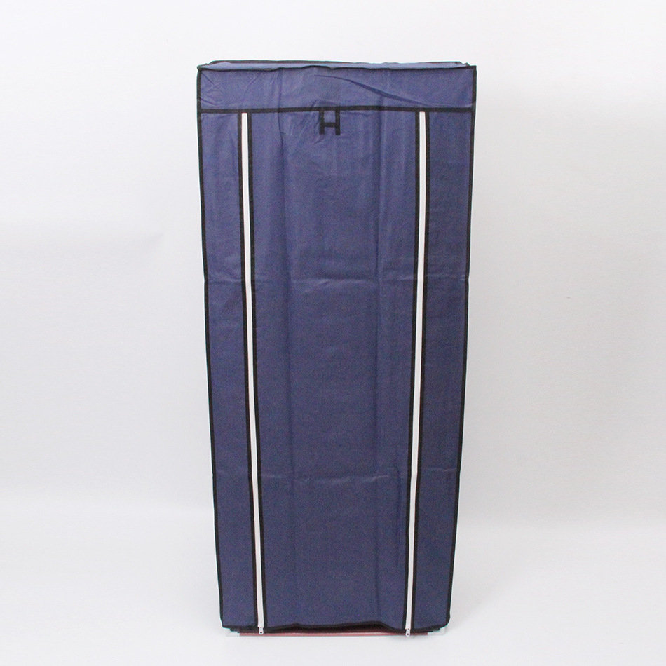 Gabinete de zapatos simple de múltiples capas liso tela no tejida cremallera estante de zapatos cubierta de tela a prueba de polvo zapato estante de almacenamiento gabinete estante de montaje comercio exterior