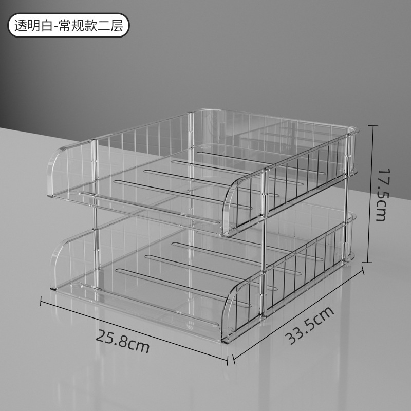 El Gabinete de almacenamiento de escritorio almacena y ordena los documentos de la Oficina de papelería a4, un estante de documentos visuales transparente especial para los perezosos.