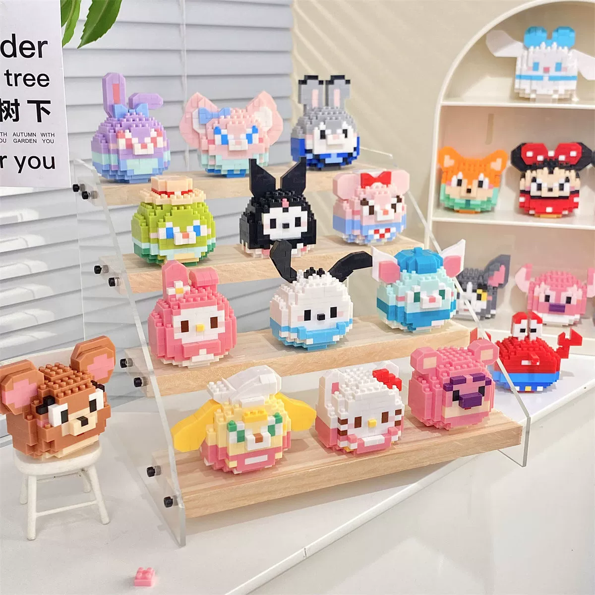 Building block cartoon egg doll set, small-particle constructor, 120–237 pcs, birthday gift