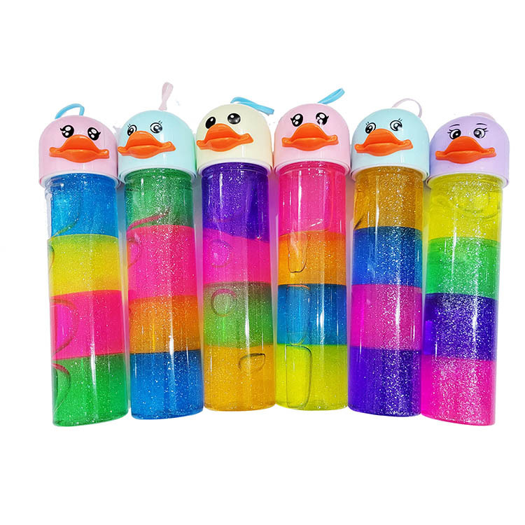 Perla de colores de cristal barro espuma pegamento Delgado fabricante Amazon Children's cristal barro burbuja soplado gradiente