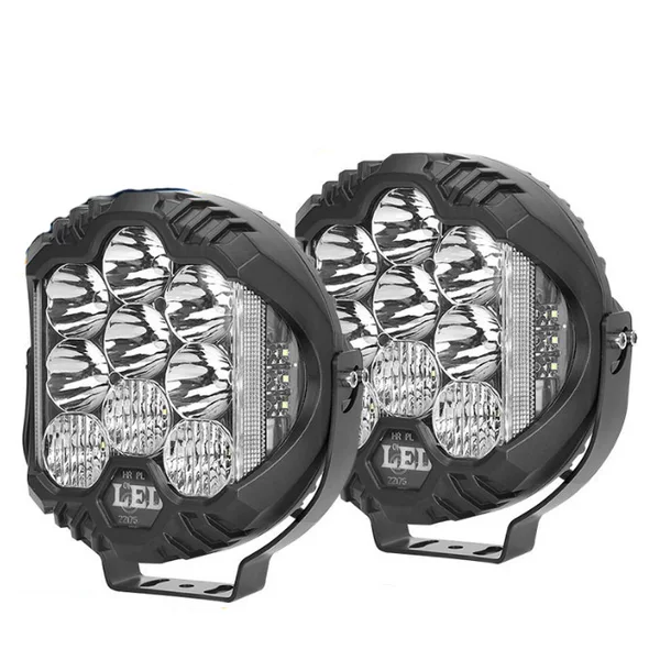 Wrangler Work Light 3inch 5inch 7inch LED Round Front Bumper Three-Sided Illumination Off-Road Vehicle Modification Auxiliary Light