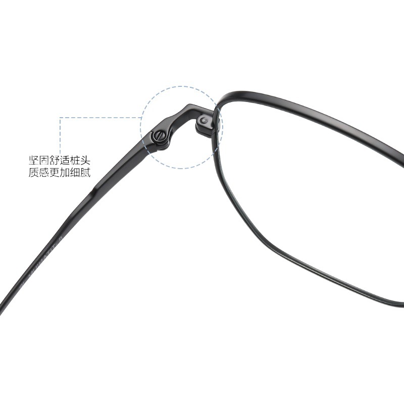 Ultra-ligero gafas de titanio puro marco llano de las mujeres grandes marco de la cara redonda gafas marco puede ser equipado con la miopía anti-azul gafas de luz ST6209