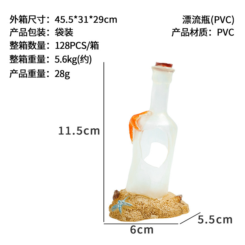 Botella a la deriva (pvc) bolsa