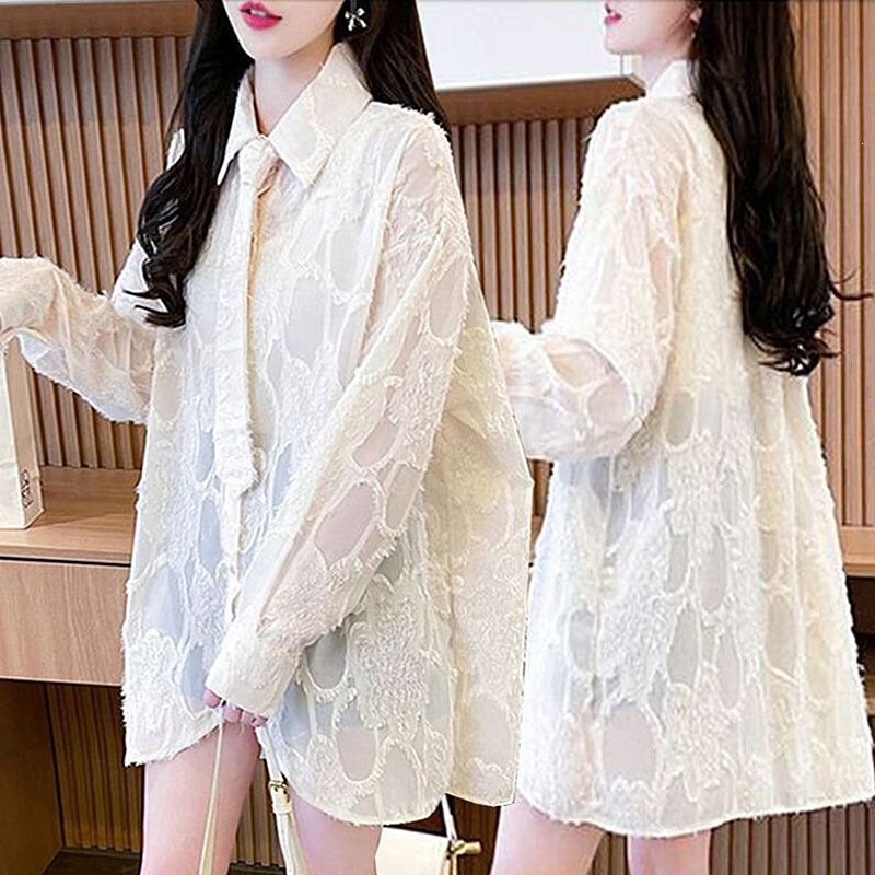 Stylish, lightweight shirt jacket for women, autumn new collection, Korean style, loose-fitting, mid-length cardigan, 2026 model Stylish, lightweight shirt jacket for women, autumn new collection, Korean style, loose-fitting, mid-length cardigan, 2026 model