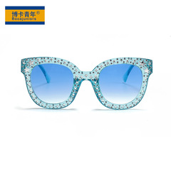2024 New Children's Fashion Decorative Mirror Diamond Frame Personalized Cute PC Party Glasses YZ1816