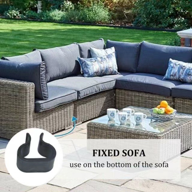 Cross -border new product sofa rattan furniture clip -willow -bars terrace furniture clip Patio Wicker furniture 3