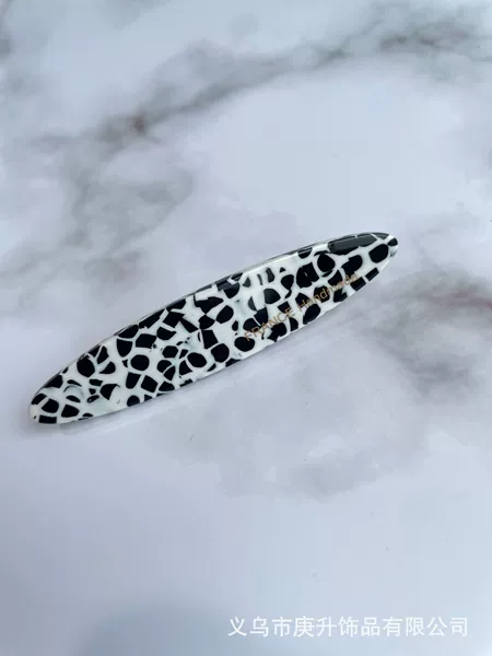 Willow leaves are pressed black and white