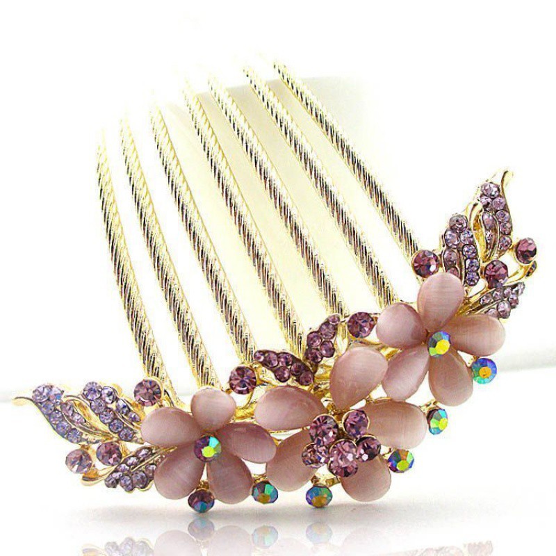 Tanabata Hairdressing Flower Insert comb Flaxen Hair Combs Hairpin Card issuance Jewelry