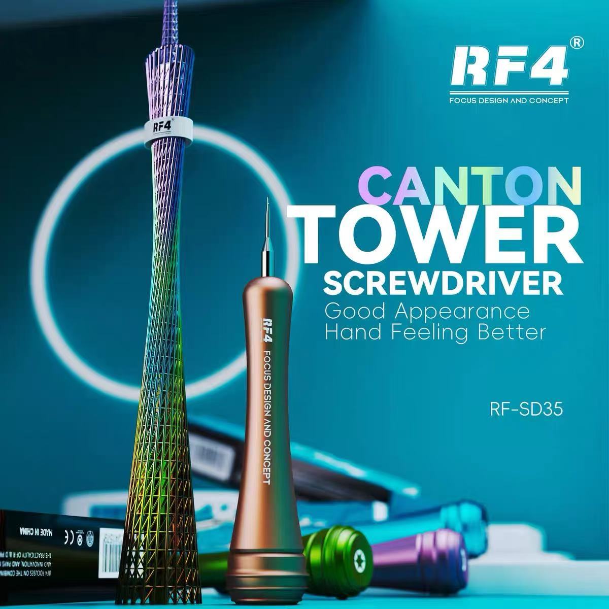 Rf4 Rf-Sd35 High Hardness Precision Screwdriver Guangzhou Tower Screwdriver Super Hard Tempered Drill Bit Mobile Phone Repair