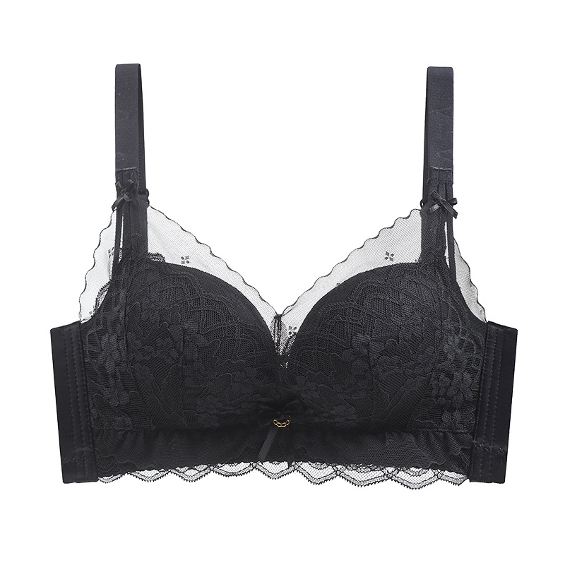 Sujetador nutritivo de ácido hialurónico Ropa interior de encaje sexy Ropa interior de espalda hermosa Sujetador Ropa interior de mujer Ropa interior de Shantou sin anillo de acero