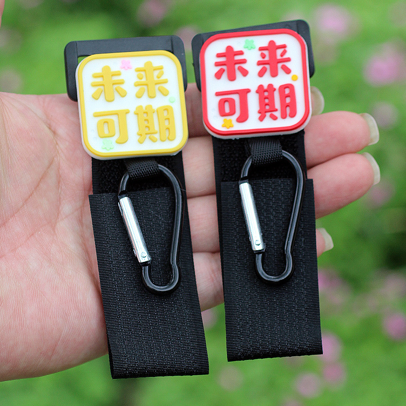 Cerradura de gancho de coche eléctrico frontal universal sin perforación lindo de dibujos animados multifunción bicicleta bolsa colgante de objeto pesado
