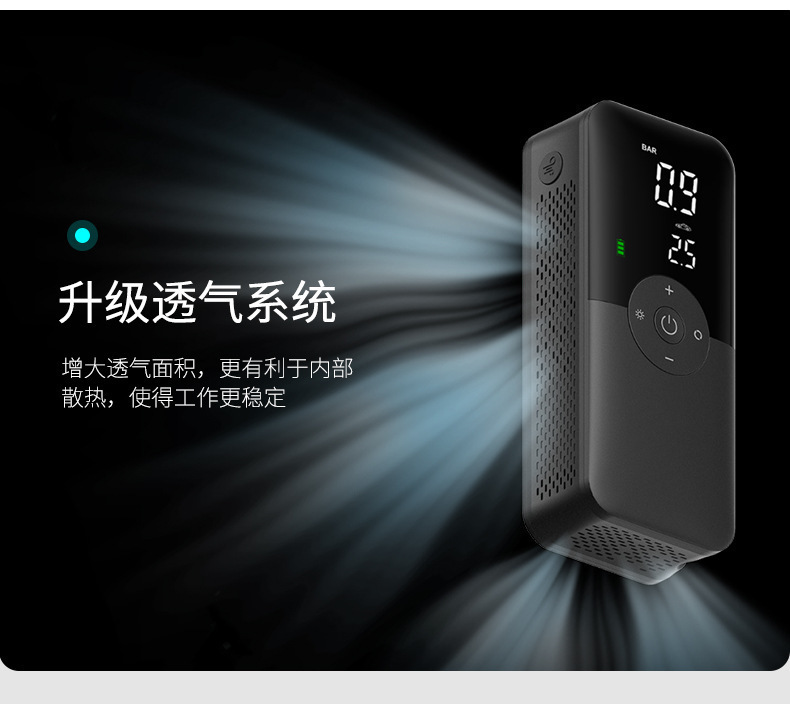 Intelligent vehicle-mounted air pump outdoor tent fast charging car tire battery car air pump electric air cushion bed automatic