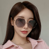 Capacious fashionable trend sunglasses, metal glasses