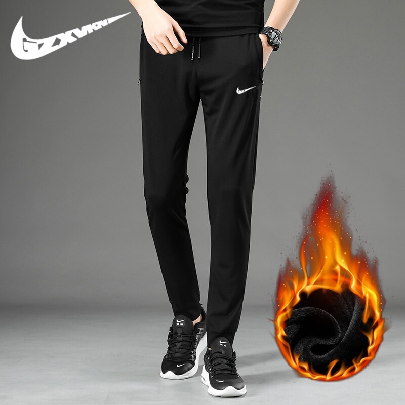 Men's Clothing 2023 Autumn and Winter Velvet Thickeneded Sports Casual Pants Men's Trendy Brand Loose Student Couple Leggings Sweatpants Women