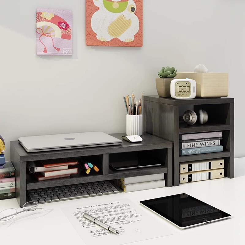 Desktop Monitor Dormitory Storage Rack Laptop Heightening Rack Desk Desk Countertop Storage Rack