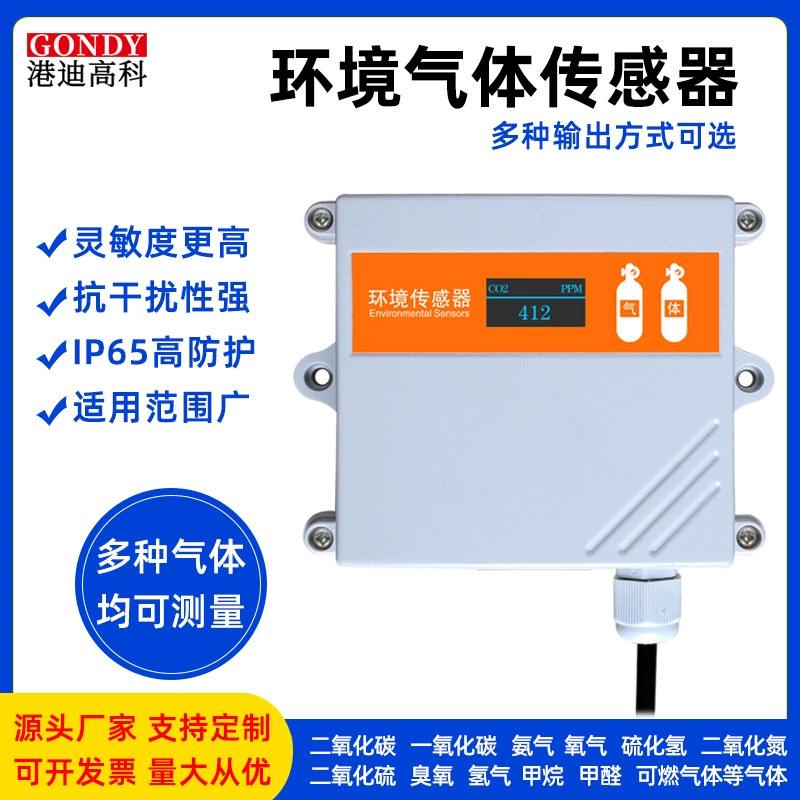 Датчик концентрации горючего газа аммиака CO2 Промышленный разведение Теплица Общественный Туалет Высокоточный Многофункциональный газовый детектор