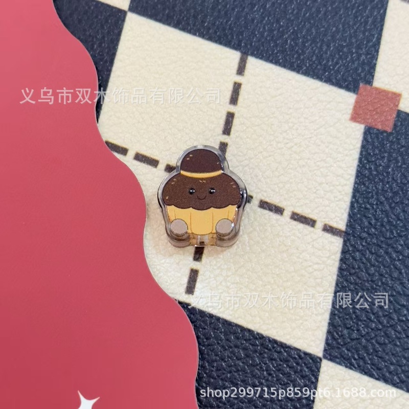 印花浮雕卡通荷包蛋小动物星星面包板材珠 diy手机链包挂车挂配件|undefined