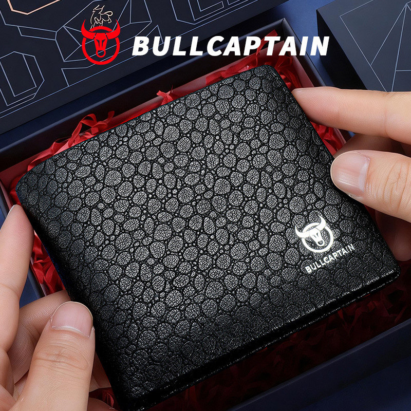 Captain Niu's Large-Capacity Cowhide Wallet, First-Layer Cowhide, Is a High-End Birthday Gift for Husband, Boyfriend, or Father Captain Niu's Large-Capacity Cowhide Wallet, First-Layer Cowhide, Is a High-End Birthday Gift for Husband, Boyfriend, or Father