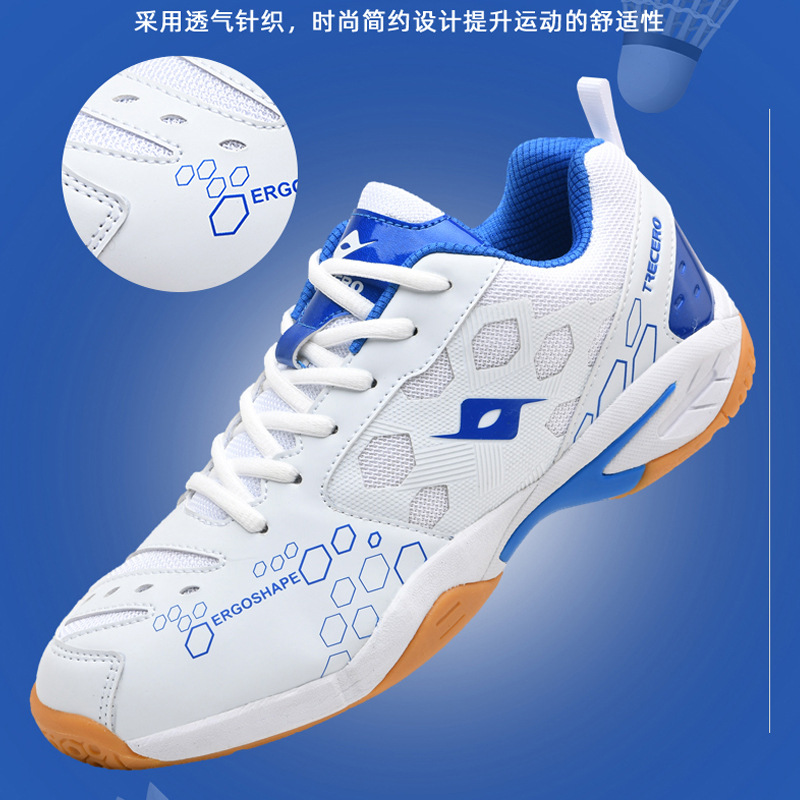 Nuevos zapatos de tenis de mesa transfronterizos zapatos deportivos de malla de moda zapatos de bádminton antideslizantes de suela gruesa zapatos de entrenamiento de tenis