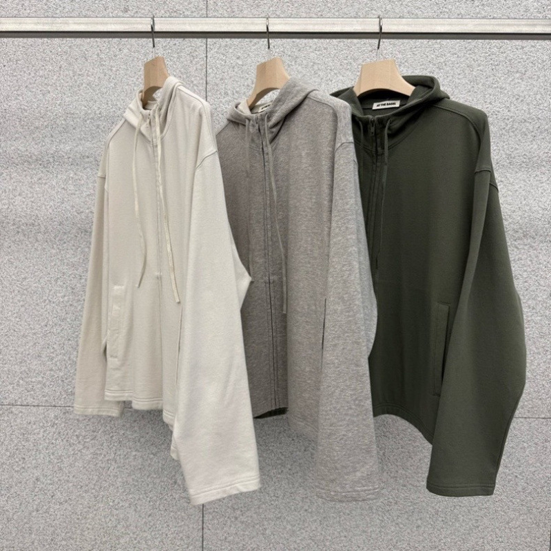 At the Bagel Korea Dongdaemun 2026 Spring New Stylish Versatile Hooded Sweatshirt Cardigan for Women At the Bagel Korea Dongdaemun 2026 Spring New Stylish Versatile Hooded Sweatshirt Cardigan for Women