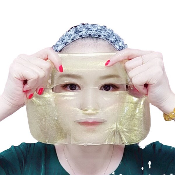 golden thin face mask