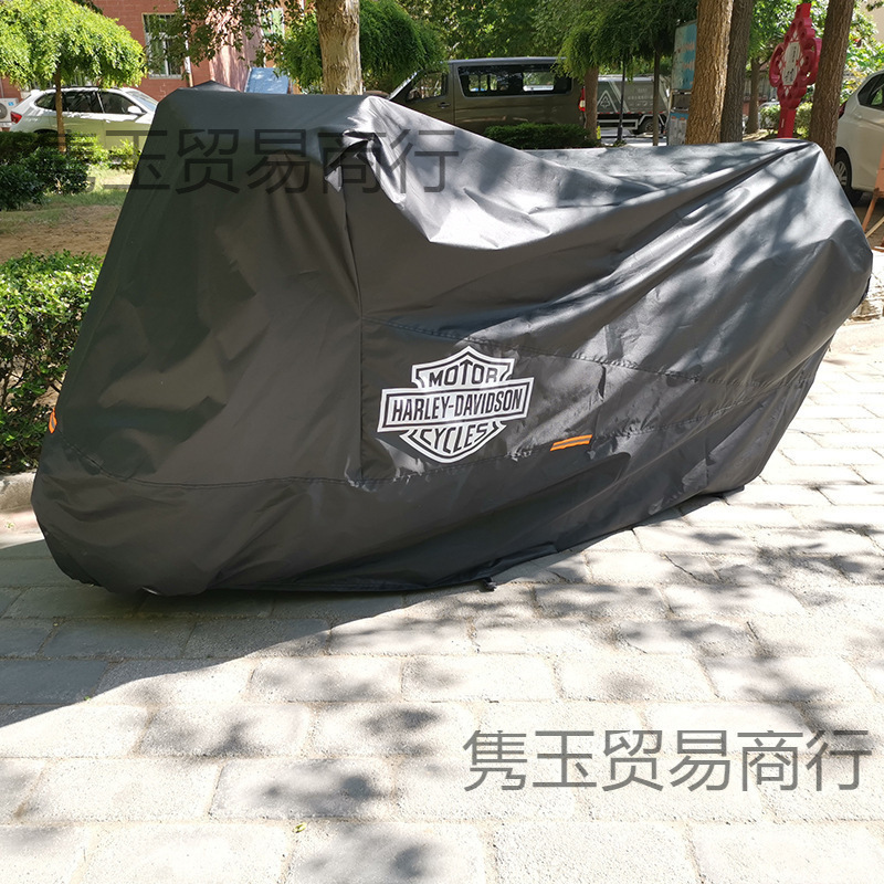 Harley Motorcycle Cover Motorcycle Cover Sunshade Rainproof Sun Protection Antifreeze Dustproof Universal Fat Boy